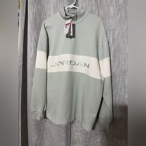 Jordan Air Jordan Dri-FIT 1/4-Zip Golf Top Silver Sail HF9919-034 Men SZ L NWT